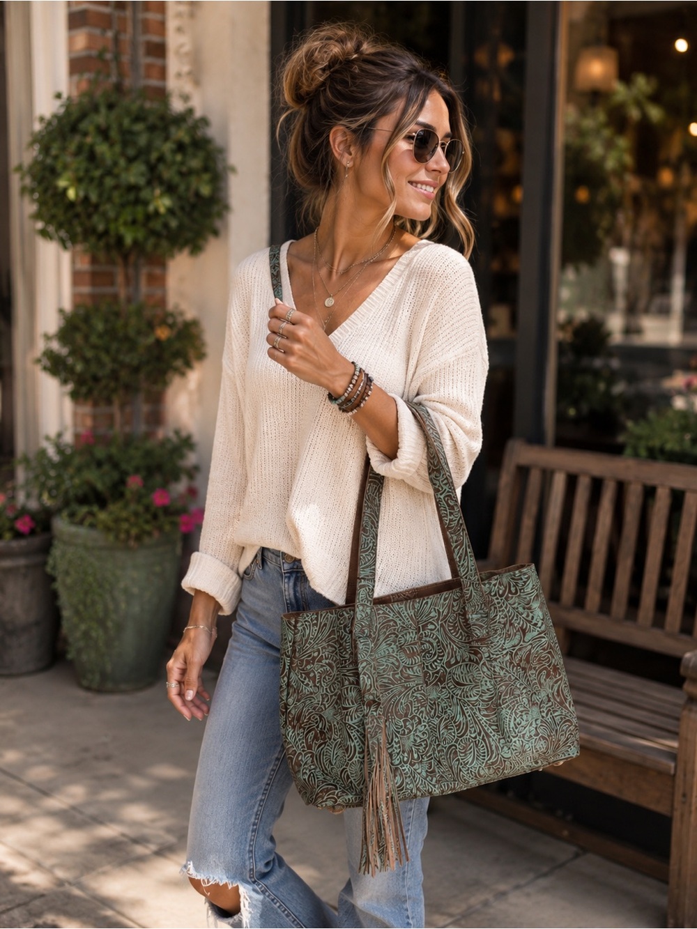 AMERICAN DARLING TEAL BAG